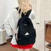 Student Backpack Simple Large Capacity Zipper Design Adjustable Shoulder Straps