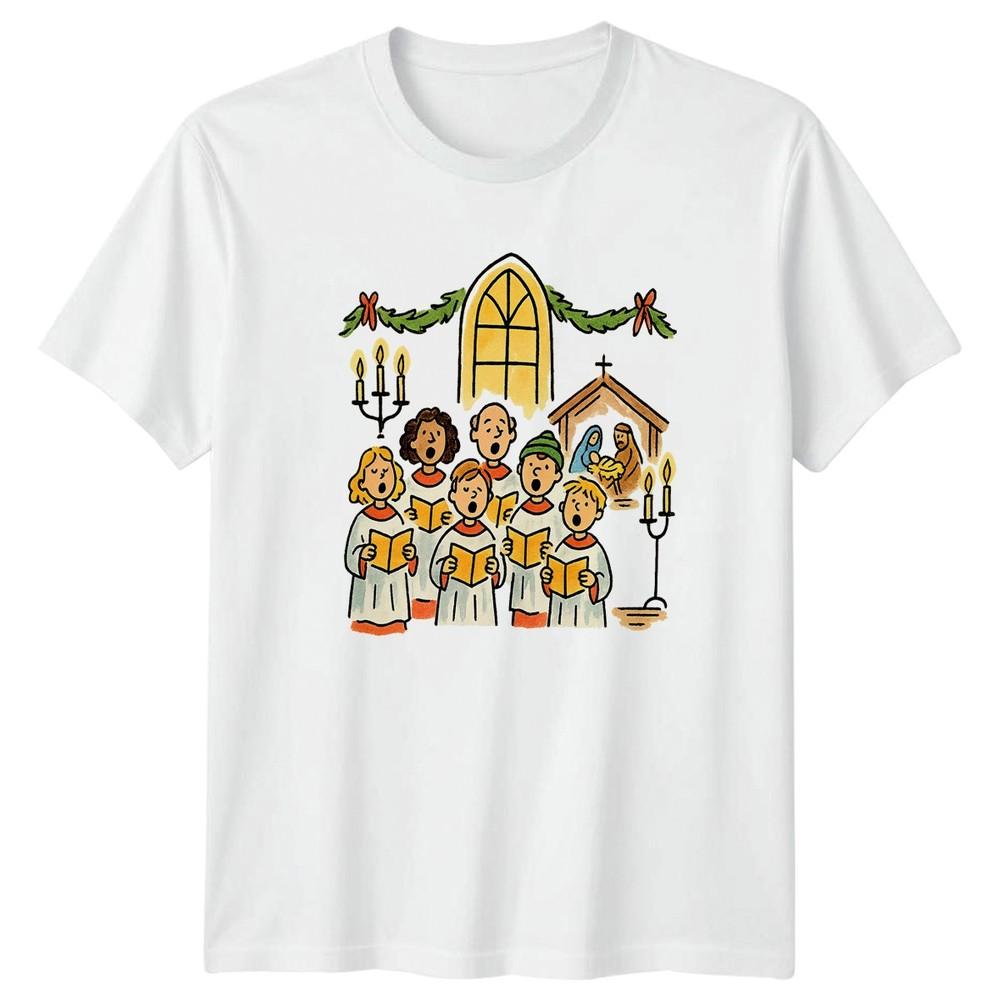 Christmas Carolers Nativity Holidays Christmas Unisexs TShirt Unisexs Tee Graphic S