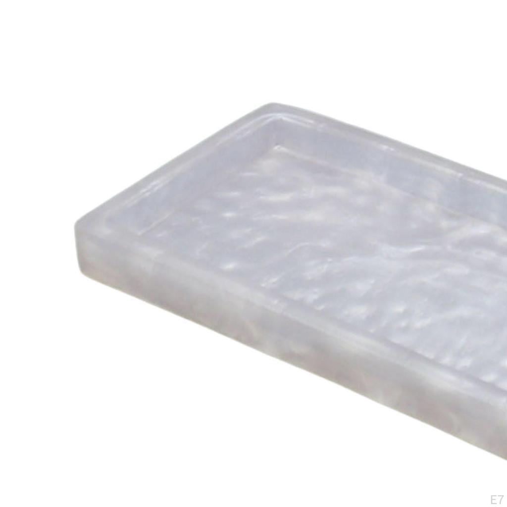 Marble Decorative Vanity Tray Drinks Cake Dish Tealight Plate Soap Toiletry Makeup Dresser Decor