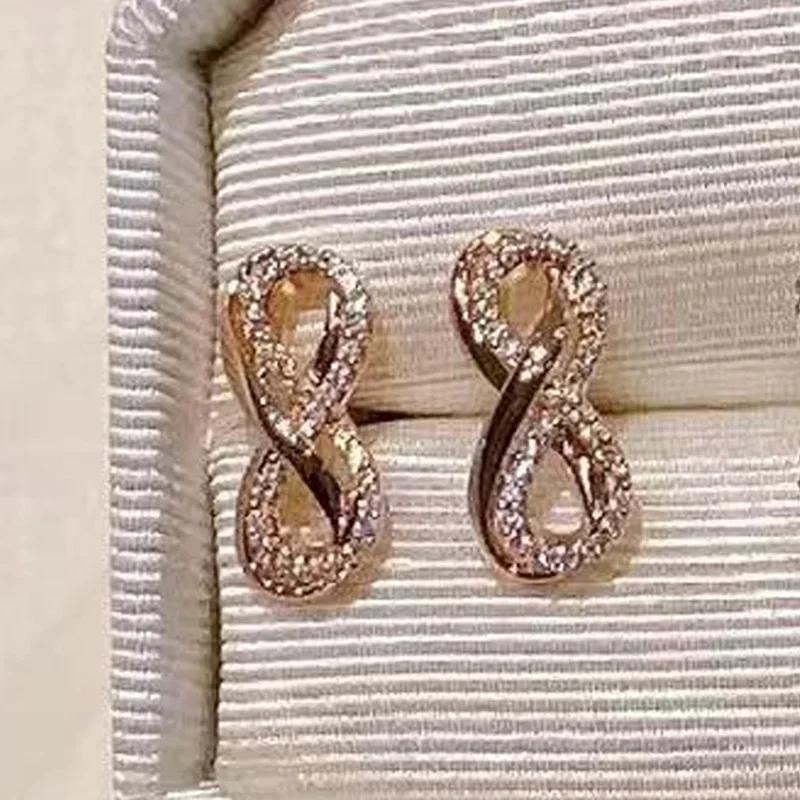2026 New Trend Fine Jewelry Set Charming Heart Crystal Fashion Stainless Steel Necklace Earrings As a Anniversary Gift for Women