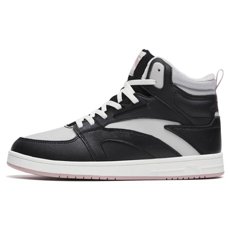 

Anta Fleece lined Thermal Slip Resistant High top Skateboard Shoes Women s Black Sneakers 122248991-2 36