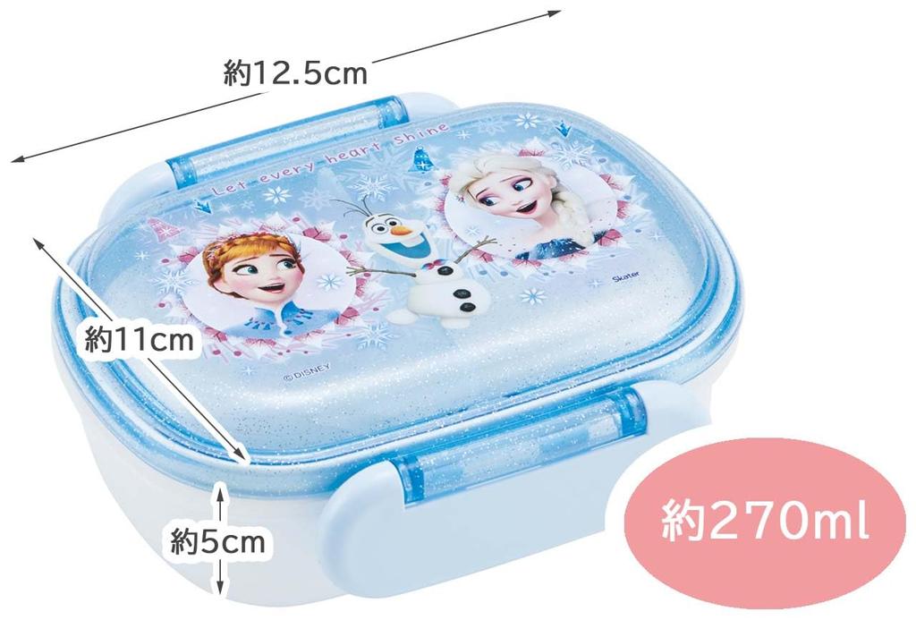 Skater Lunch Small Single Dome Softly Fills Made in Disney Frozen For QAF1AG Kids' Box, Size, Tier, 270ml, Shape, Kids' Lunch, Antibacterial, Japan,