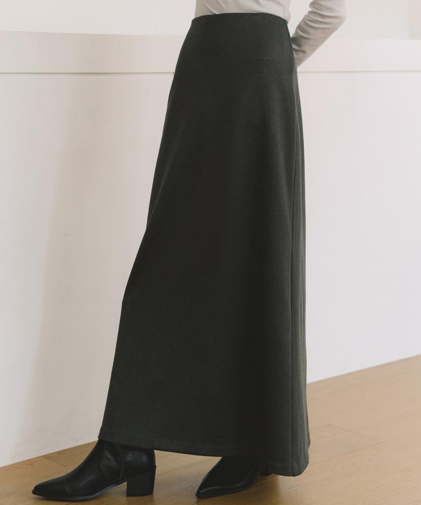 Riorg Coc Flare Long Skirt Charcoal