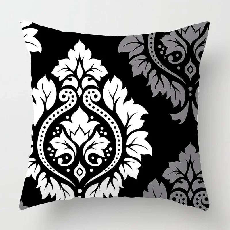 Nordic Black Sweet Home Pillowcase Home Decoration Living Room Sofa Decoration Pillowcase 40*40 Car Cushion Cover 50x50 60*60