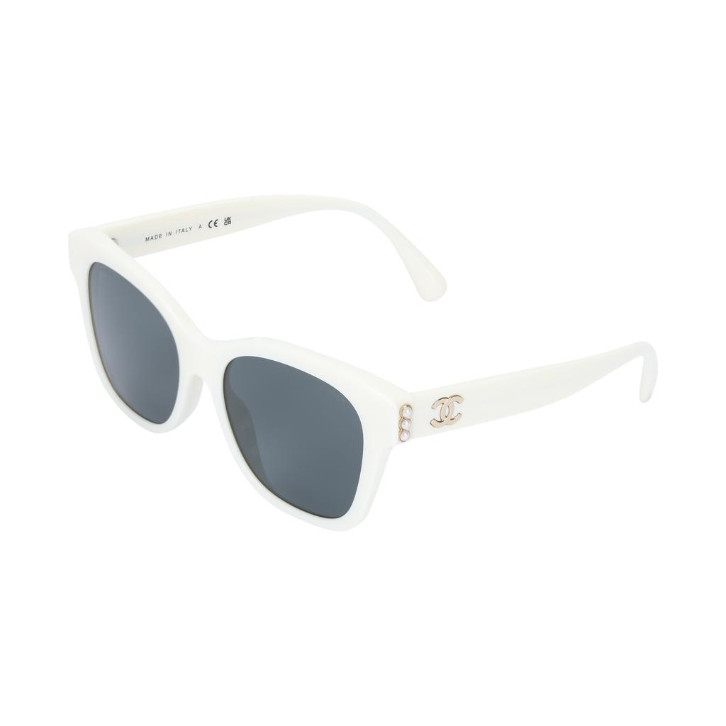Chanel Fashionable Minimalist Square Sunglasses With Glass Pearls Unisex sunglasses CH5482H-C1255