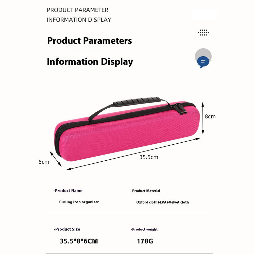 Hair Straightener Storage Bag Anti-Fall Curling Iron Storage Bag Multi-Function Portable Travel Carrying Case for Home Storage