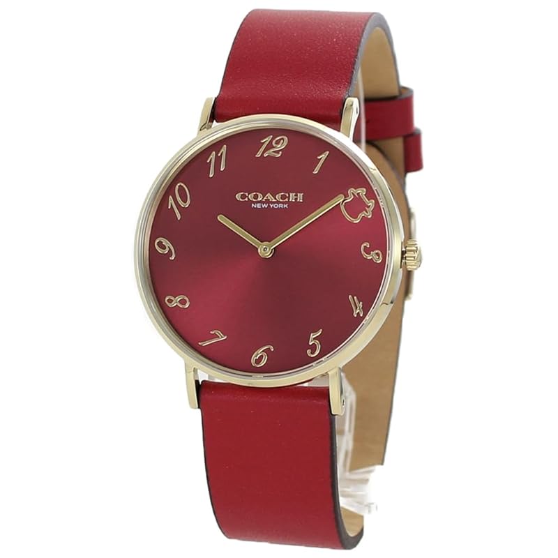 

[coach] watch ladies PERRY perry red year of the ox zodiac cattle leather belt leather 14503722 [product]