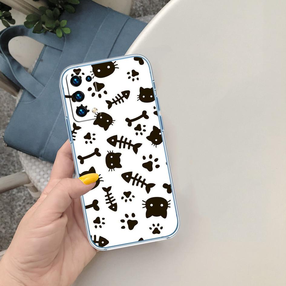MY5 Cat Kitten Meow Soft Shell Transparent Phone Case for Samsung Galaxy A04 A04S A14 A23 A34 A54 M23 M33 M52 M53