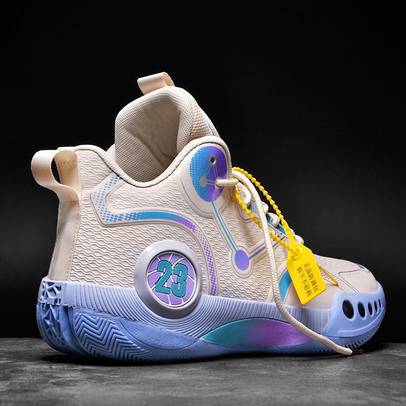 

Men s Breathable Non-Slip Basketball Sneakers - Wear-Resistant and Shock-Absorbing. 42