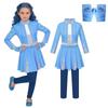 Halloween Kids Costume Dress Set Red Cosplay Outfit for Girls Boys Party Performance
