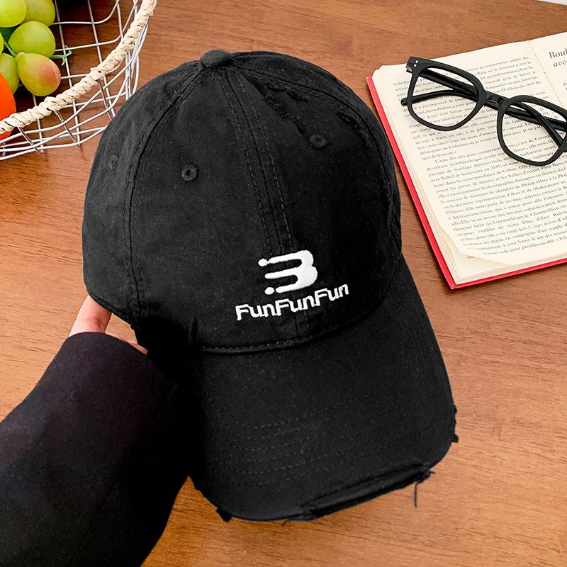 Contemporary Soft Womens Top Baseball Cap With American Alphabet Embroidery