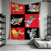 Tom Jerry Classic Adventure Tapestry Wallmounted Fashion Print Work Of Art Background Cloth Wall Decoration