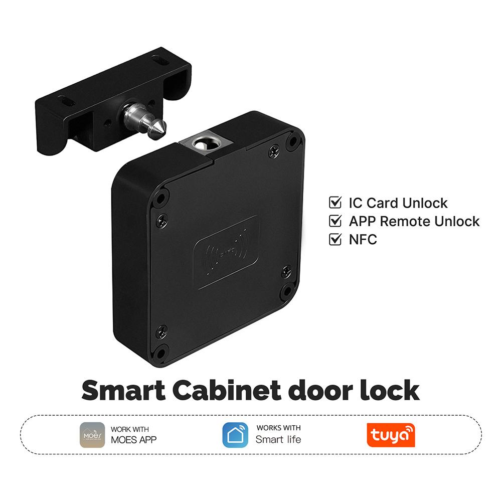Drawer Electronic Lock Bluetooth-Compatible Keyless Smart Drawer Lock RFID Card Smart Electronic Lock for Furniture Drawer