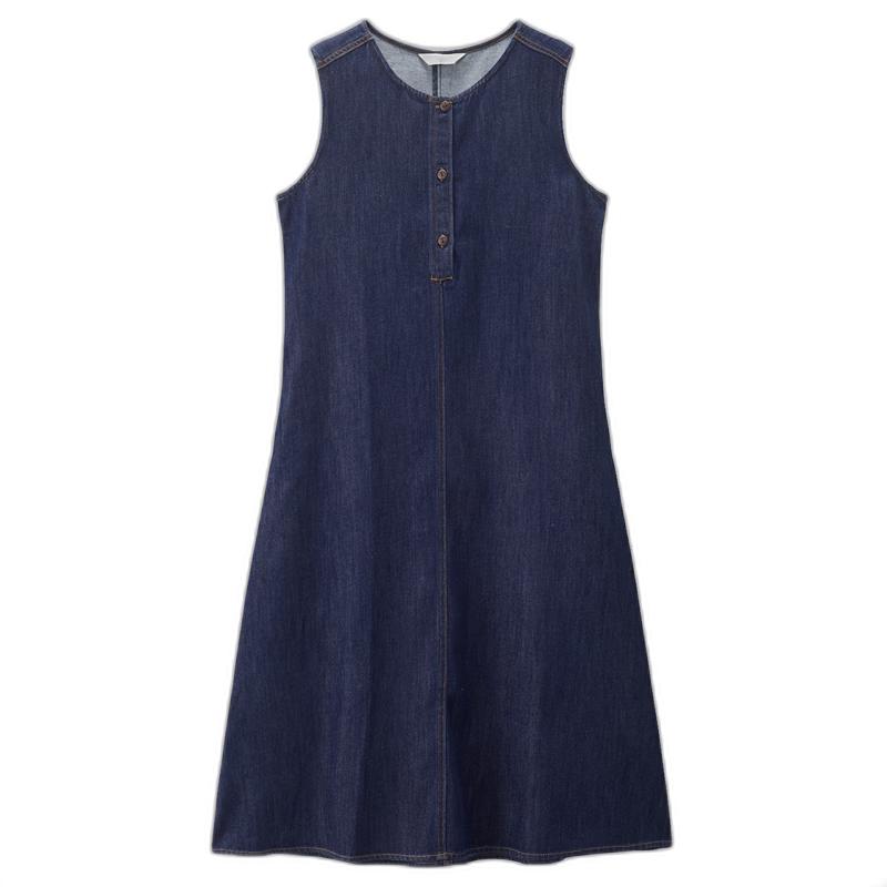 

Джинсовое платье без рукавов Giordano с эффектом потертости XL