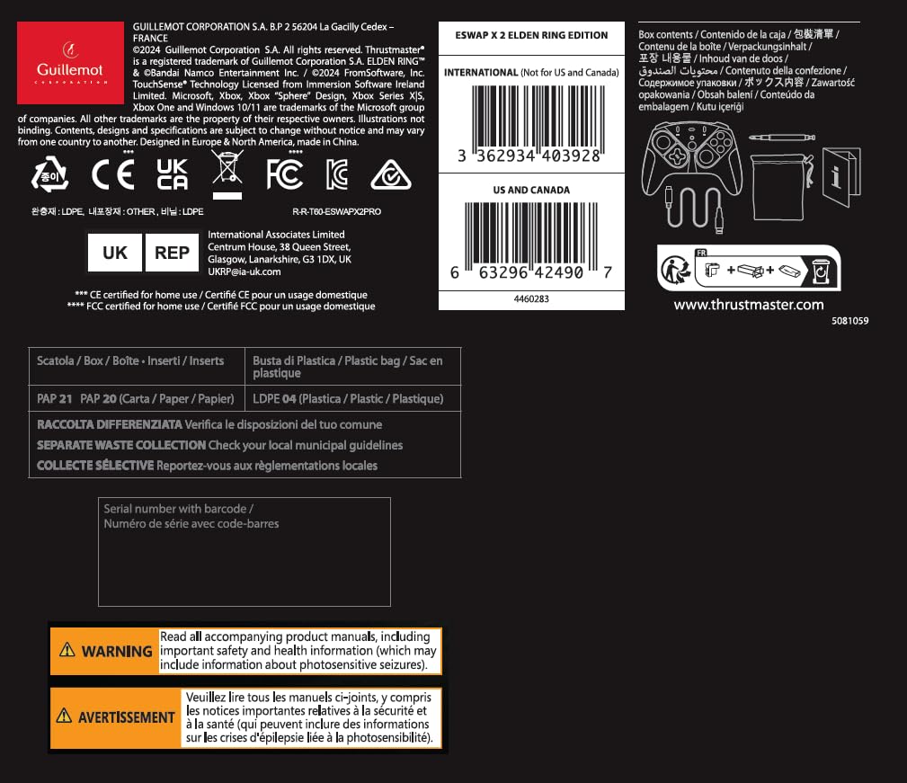 ESWAP X2 PRO CONTROLLER ELDEN RING Edition Modulares Gamepad für Xbox Series und PC Mechanische Tasten mit schneller Reaktion Hochpräzises Mini-Stick-D-Pad