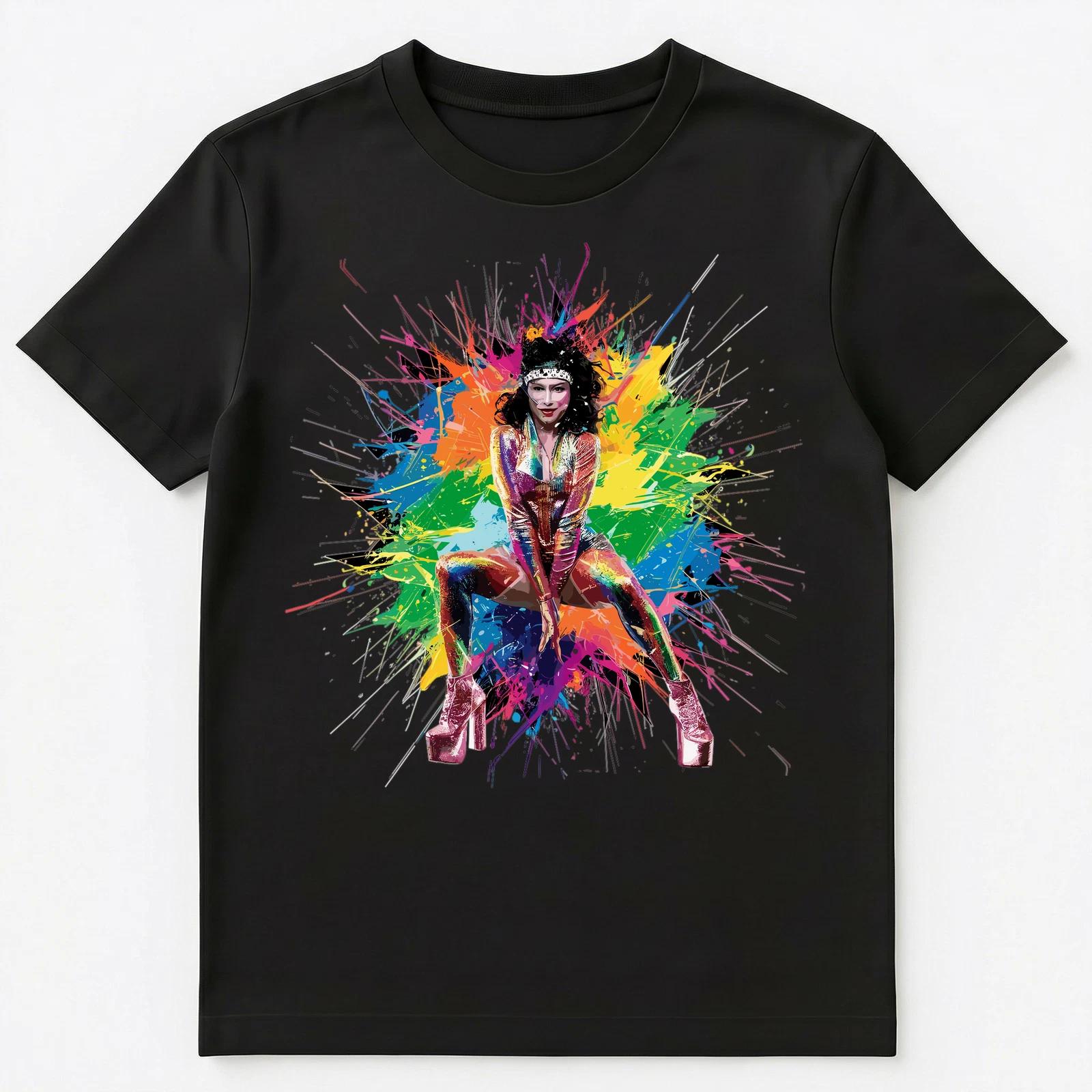 

Colorful Paint Splash 80S Disco Dancer Art Graphic Unisex T-Shirt 2XL