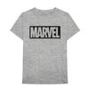 Marvel Comics 'Box Logo' (Grey) T-Shirt