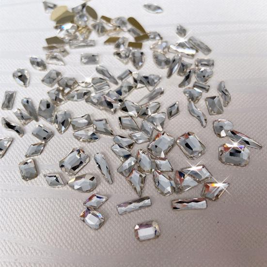 Kunst Rhinestone 3D Geometrisk Formet Glitter Manikyr Tilbehør