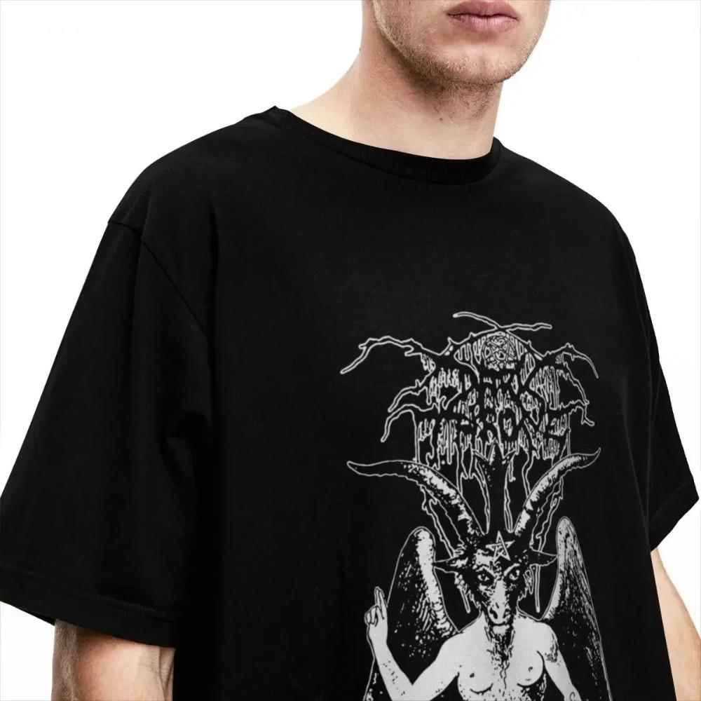 Darkthrone Band Death Metal Accessories Shirt for Men Women Vintage Pure Cotton Tee Shirt O Neck Short Sleeve Plus Size Clothes