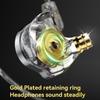 In-ear Wired Earphones Monitor Headphones HIFI Professional   Beryllium-coated Dynamic Unit Headphones Line Control Bass Music Can be Wireless