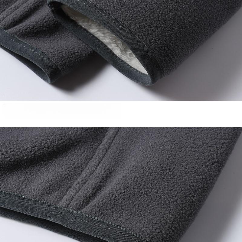 Plus Size Fleece Jacket for Men Winter Polar Fleece Sweatshirt Oversized Business Gentleman Stand Collar Jacket