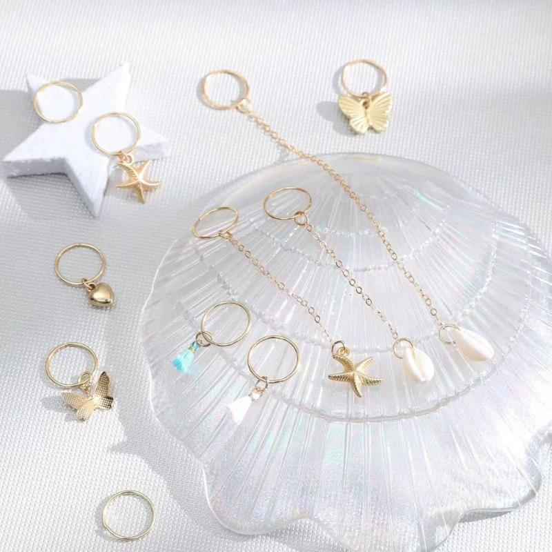 Set of 28 Metal Hair Braid Accessories Women Hairstyling Part Festival Hairstyle Decors Perfect for Festival and Party