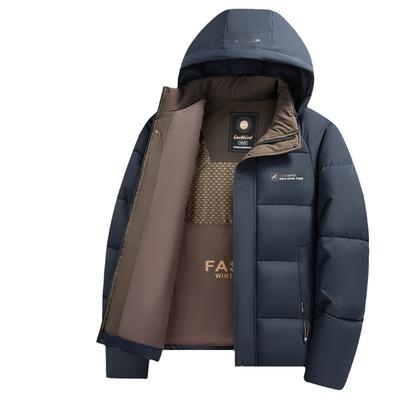 Autumn and Winter Heat Storage Removal Hat for Middle-aged and Young Men's Casual Warm Thickened Jacket