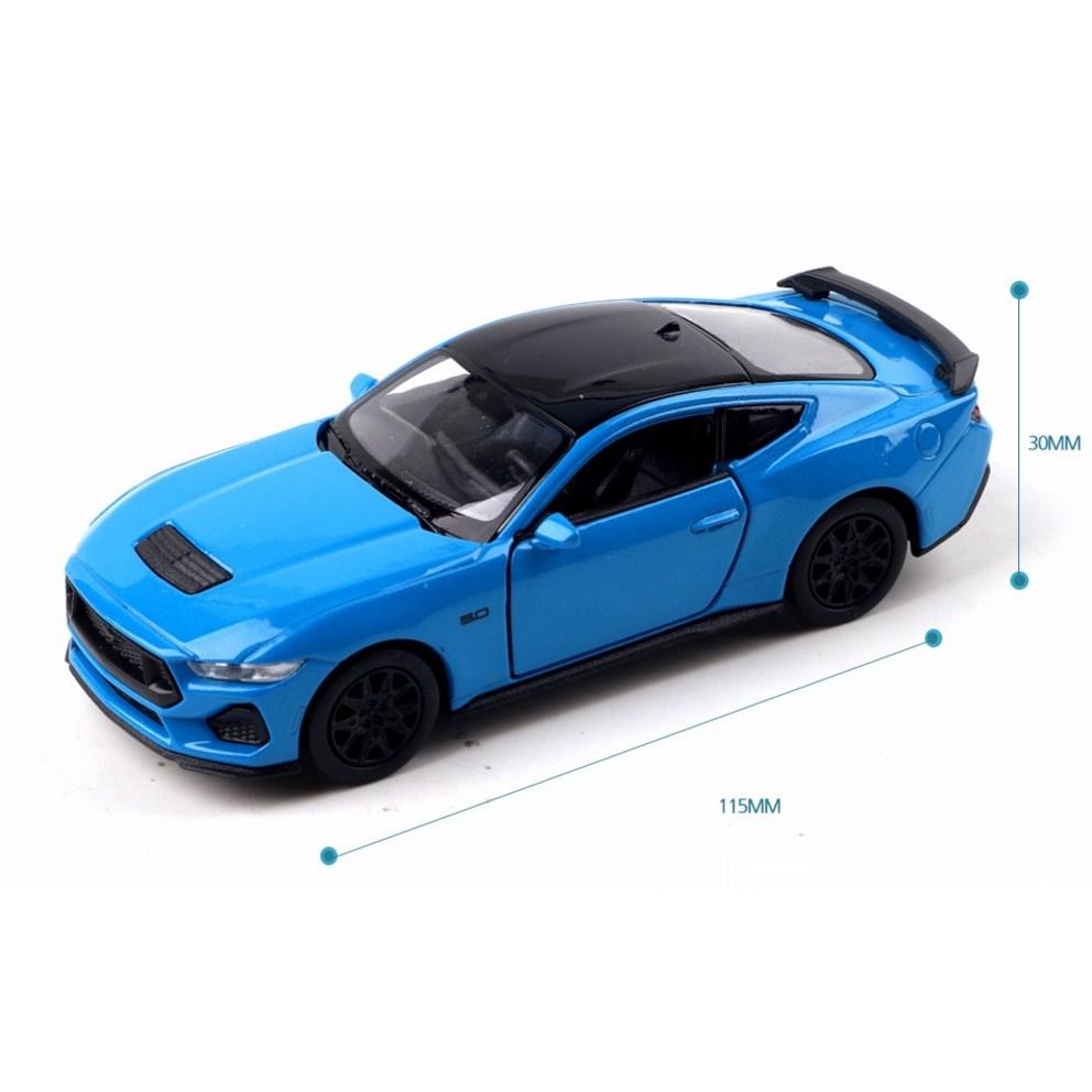 Mașinuță Diecast Welly 2024 Ford Mustang GT (Aproximativ. 115 x 30 mm)