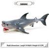 Marine Animal Simulation Model Figures: Shark, Dolphin, Hammerhead, Crab, Squid, Starfish for Kids' Education