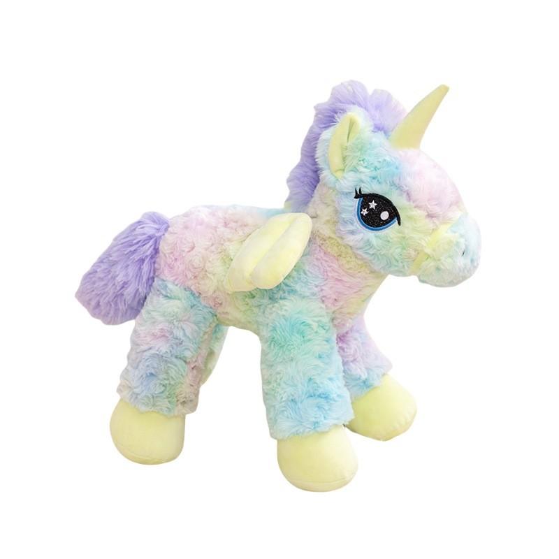 Child Friendly Plush Toy Unicorn Cushion Fluffy Material Bedroom Festival Gift