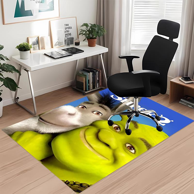 Shrek Bedruckter Teppich für Bürostuhl Wohnzimmer Schlafzimmer Küchenraum Dekoration Geschenke