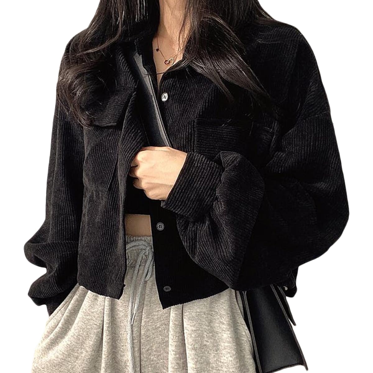 

Объемный рукав Cordour Drop Large UV Big Shirt Long Long Outwear Shirt black S [Wearbee] Shirt, Плечо, Размер, Женская, Oversize, Осень, Зима,
