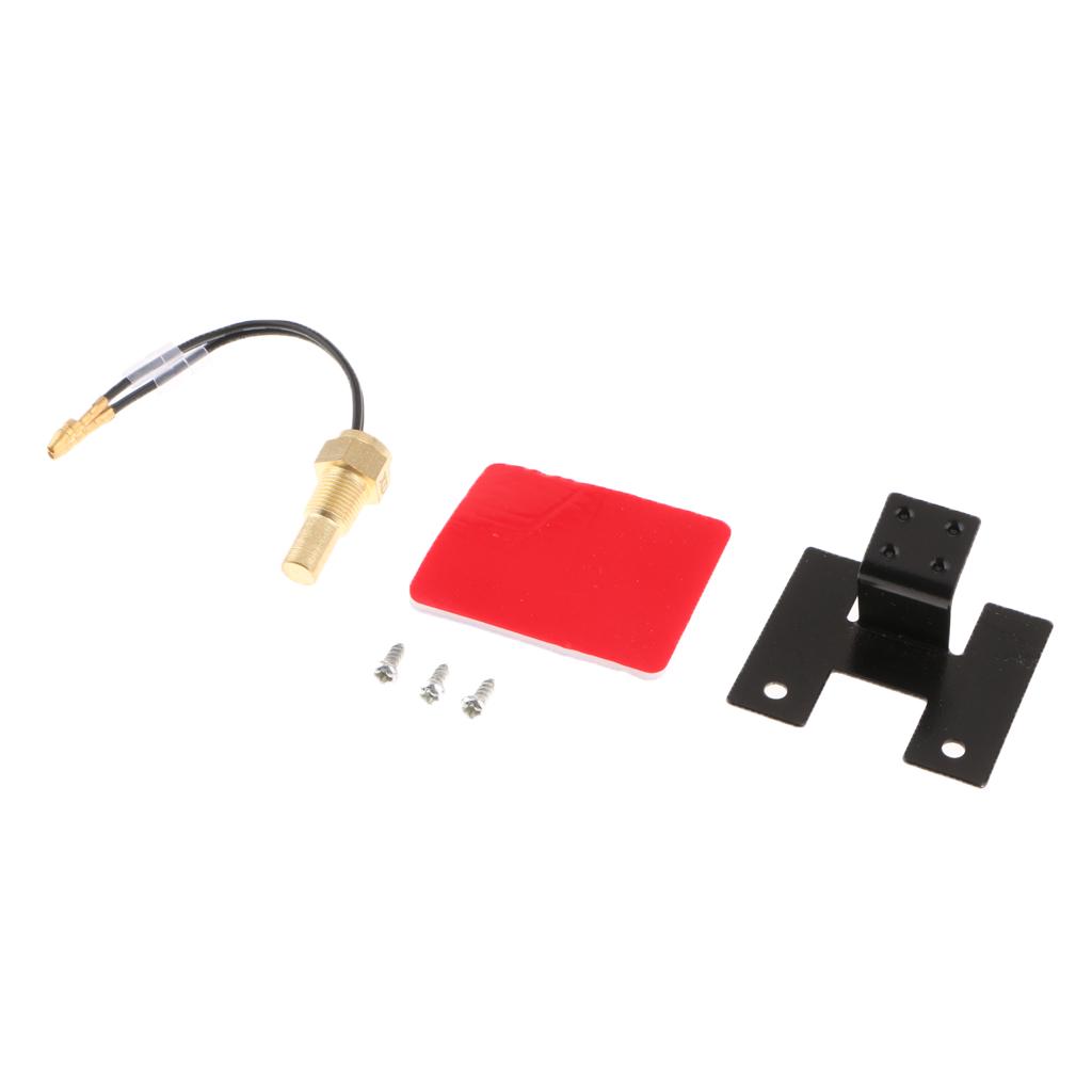 Auto Car Water Temp Gauge Voltmeter DC 12/24V For Car Temperature Sensor 10mm-21mm Universal for Car Vehicle Truck Digital Gauge