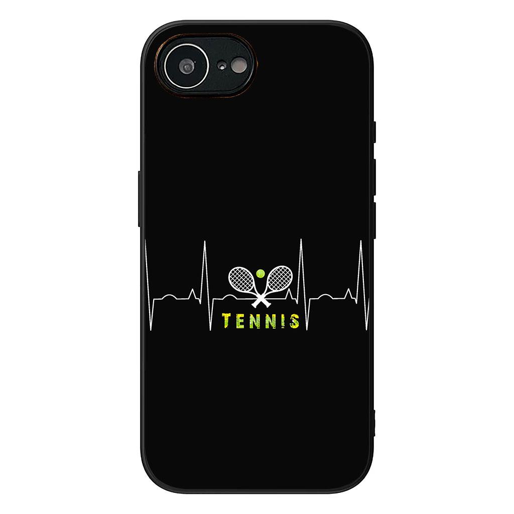 Eat Sleep Tennis Repeat Ball Coach Phone Cover for Apple iPhone 16 15 14 Plus 13 12 Mini 17 Pro Max + ProMax 16E Air Case