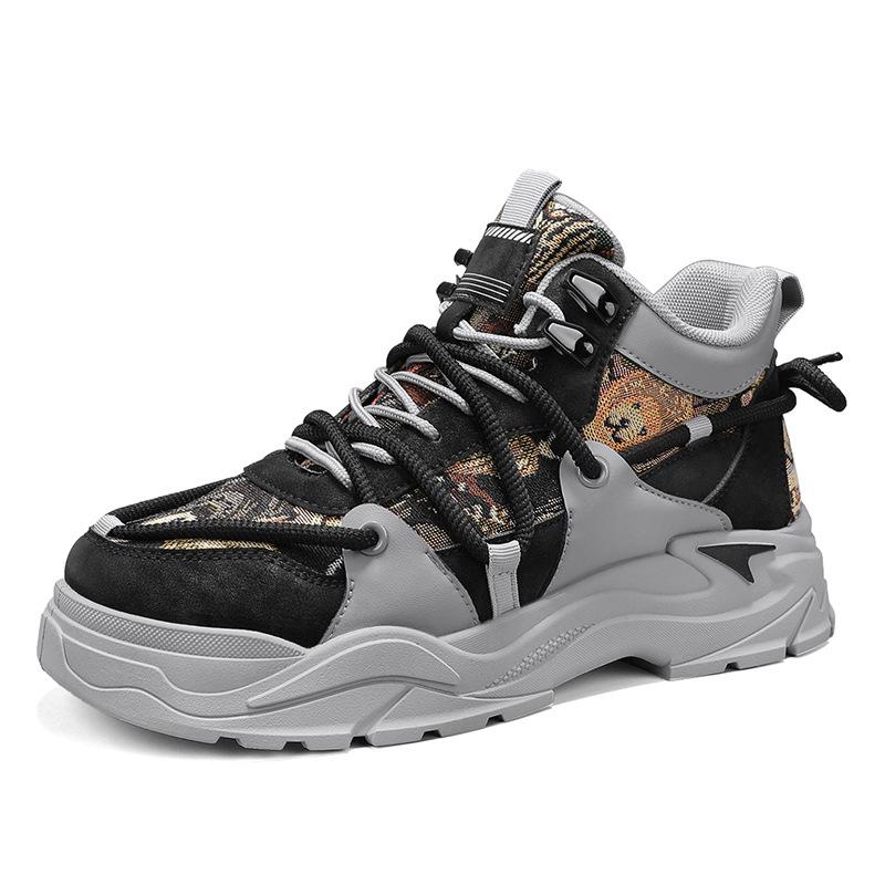 

Men s shoes Martin boots autumn new high-top outdoor tooling shoes mountaineering tide shoes wear-resistant personalized men s short boots 39