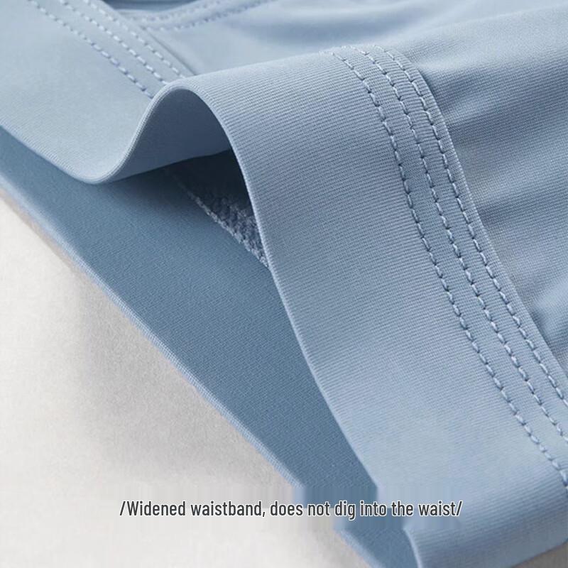 Langsha Men's Ice Silk Cooling Breathable Antibacterial Briefs