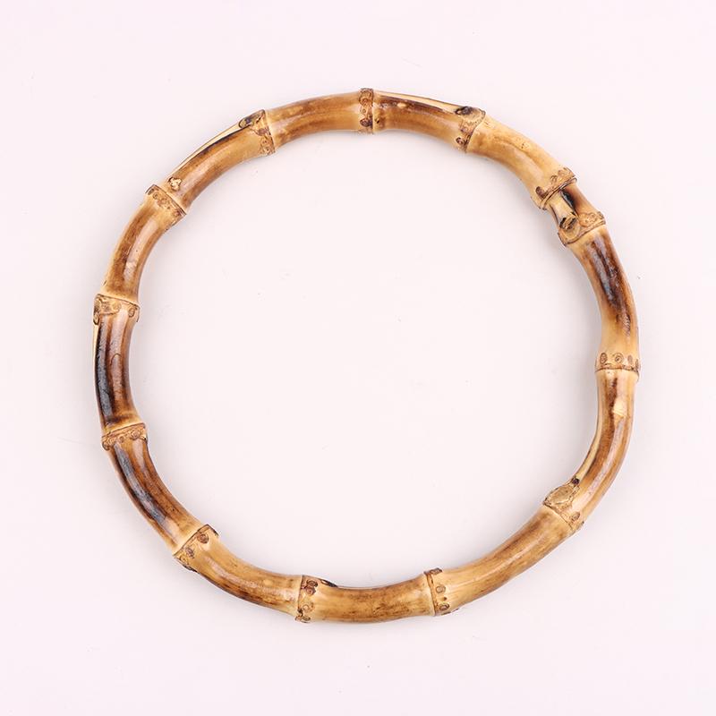 Gift Box Handle Round Bamboo Purse Handles Diy Bamboo Detachable Bamboo Bag Handles Handbag Band Handle