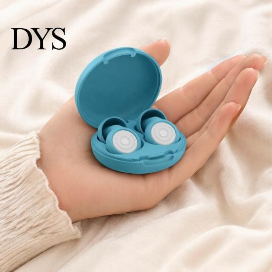 Hearing Protection Earplug 1 Pair Silicone Noise Reduction Earplugs, Multi-Size Tips, Lanyard & Portable Soft Earplugs Case, 58dB for Sleep