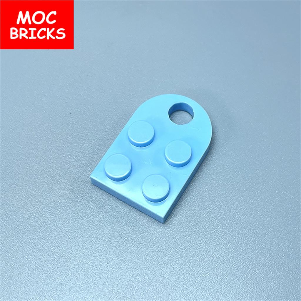 Non-Toxic 100Pcs Moc Bricks Plate 2X3 Modified With Hole 3176 Coupling Assemble Particles Model Educational Toy Gift For Children