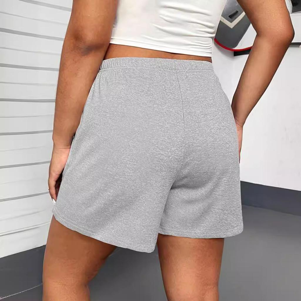 Women's shorts Solid color Fashion Drawstring Pants Outdoor Sports Shorts