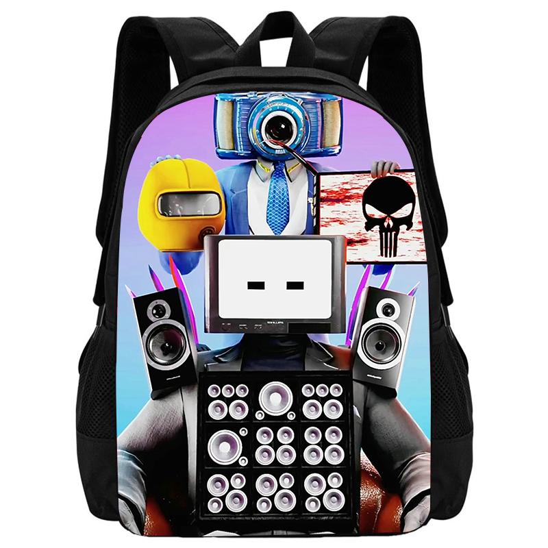 Mochila Skibidi Toilet School Backpack Cartoon School Bag for Boys  Titans Cameraman Children Backpack  Speaker Tv Man Kids Bags