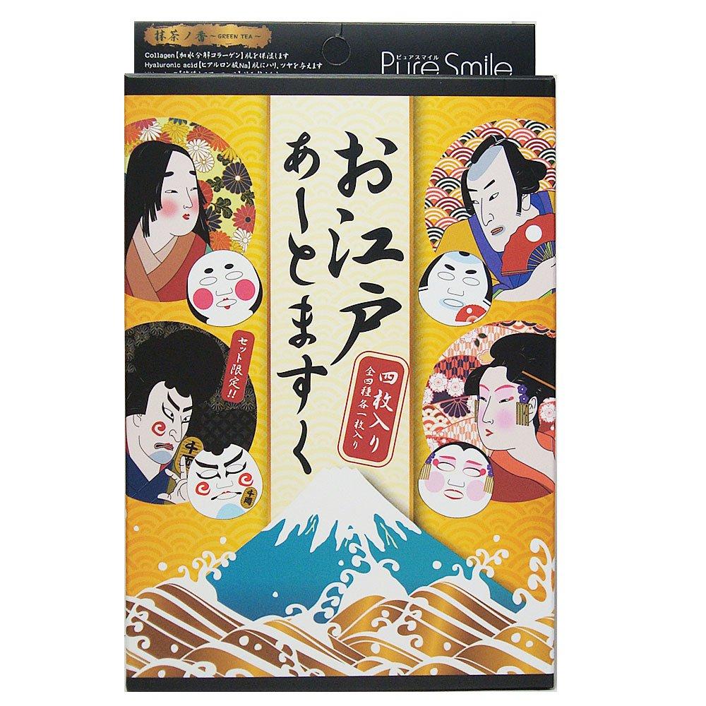 

Pure Smile SUN SMILE Edo Art Mask BOX Набор из 4 увлажняющих масок