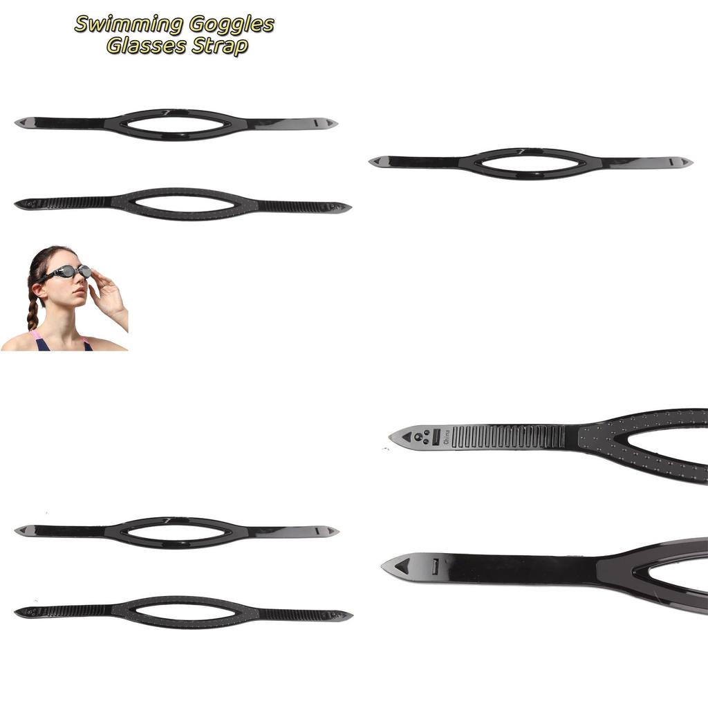 Verstellbares Silikonband für Tauchmaske Schwarz 54cm/21.25in Größe