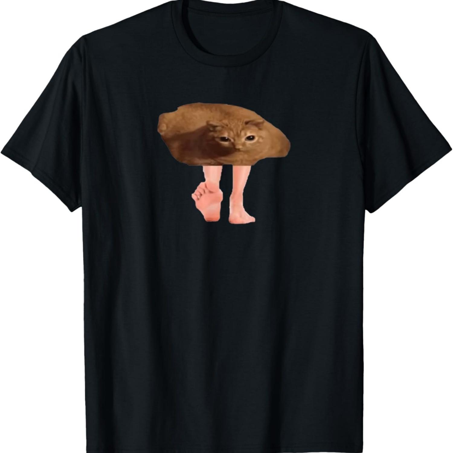 

Gwa Gwa Cat Meme T-Shirt for Men Women S чёрный