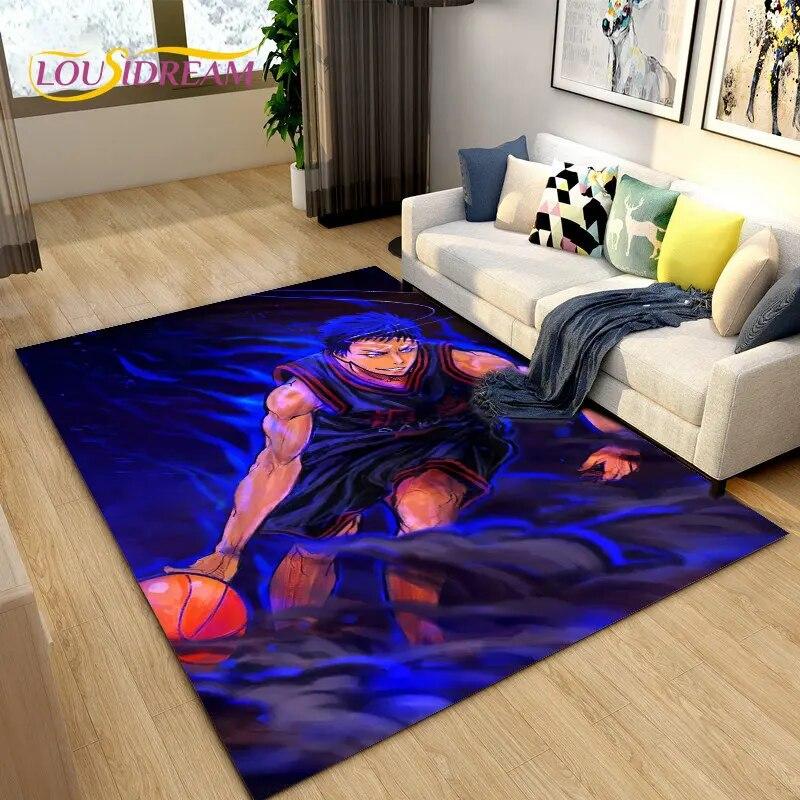 Dywan z motywem koszykówki Kuroko, dywanik do salonu, sypialni, sofy, dekoracja, antypoślizgowa mata podłogowa dla dzieci