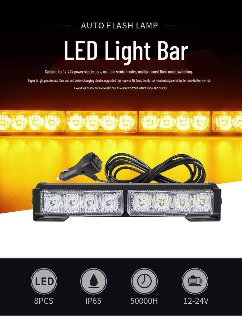 LED Strobe Warning Light for Truck and Lorry Roofs - Pilot, Rescue, and Lightning Strobe Bar