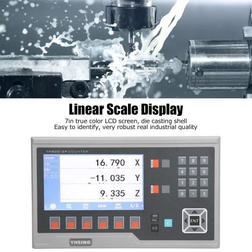 Digital Readout 100-1000mm Linear Scale/Linear Encoder/For Milling Machines with Multi-Function LCD (2-Axis)