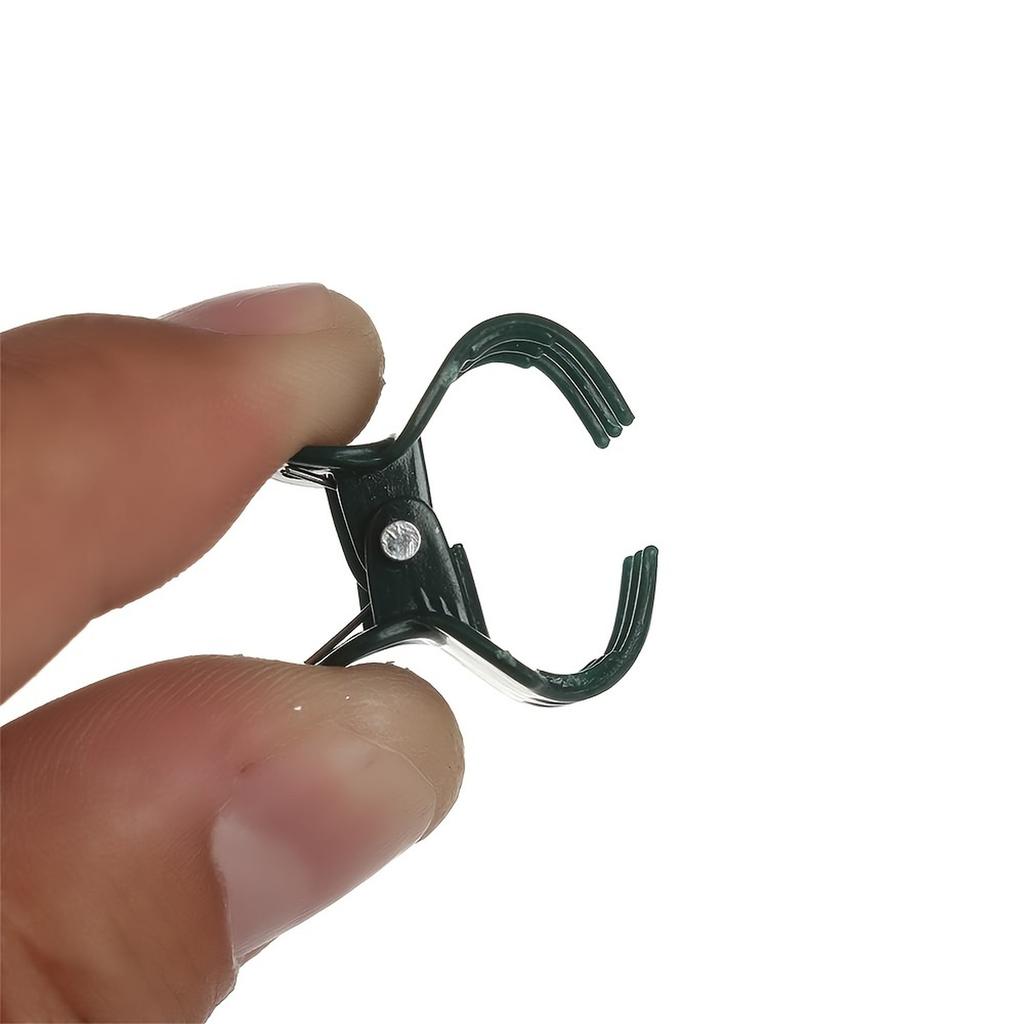 50pcs Dark Green Plastic Garden Clip | Vine Support Bundle, Plant Clips, Phalaenopsis Orchid Stem Clip, Gardening Tool