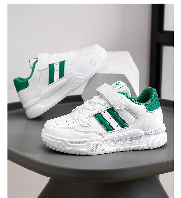 Boys' White Sneakers: Skate and Sport Casual Shoes for Kids