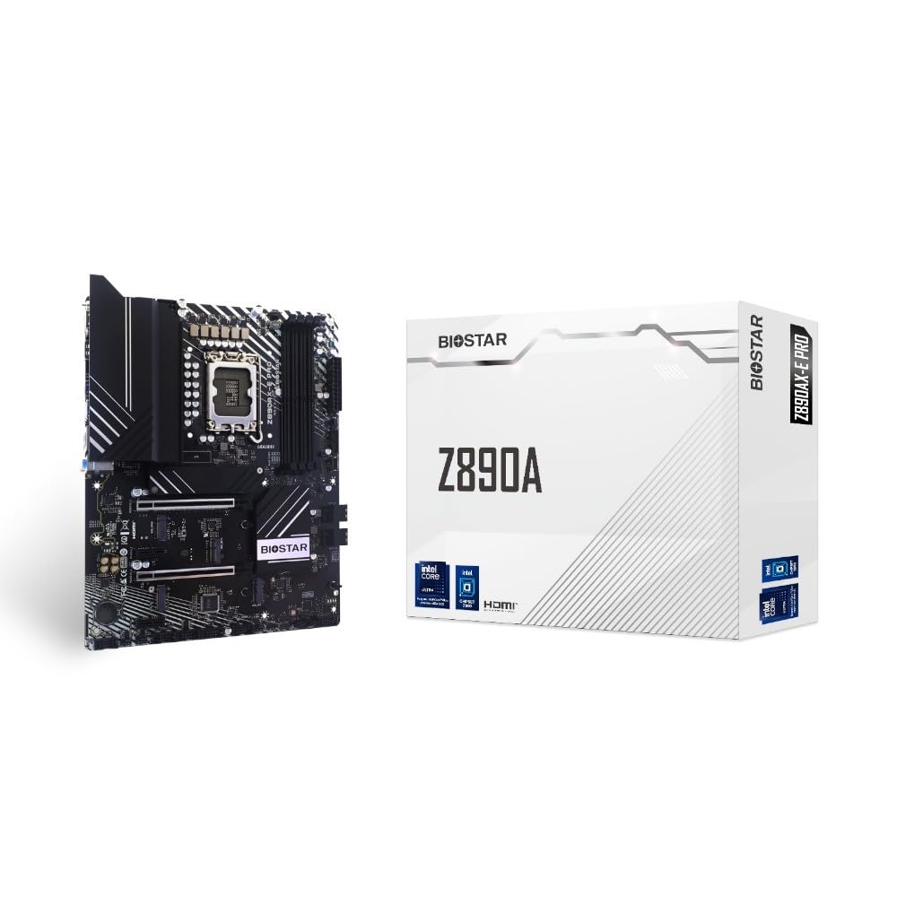 

BIOSTAR Intel Z890 Chipset ATX Motherboard for Versatile Use [Z890AX-E PRO]